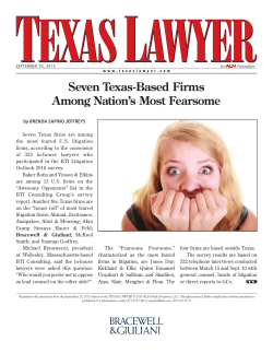 Seven Texas-Based Firms Among Nation`s Most Fearsome
