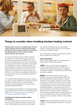 Things to consider when installing wireless heating controls