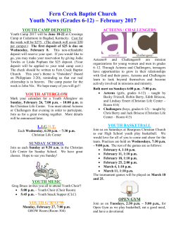 February 2017 Newsletter - Fern Creek Baptist Church