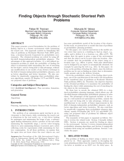 Finding Objects through Stochastic Shortest Path