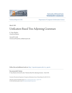 Unification-Based Tree Adjoining Grammars