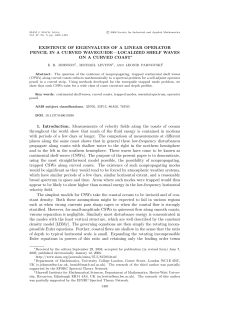 EXISTENCE OF EIGENVALUES OF A LINEAR OPERATOR