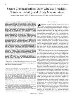 Secure Communications Over Wireless Broadcast