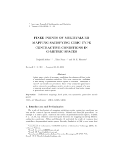 fixed points of multivalued mapping satisfying ciric type contractive