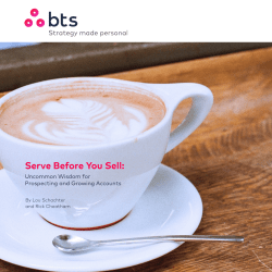 Serve Before You Sell