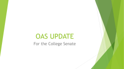 (OAS) Report - SUNY Oneonta