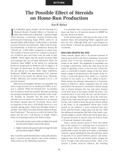 The Possible Effect of Steroids on Home