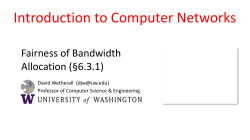 Max-min fair allocation - University of Washington