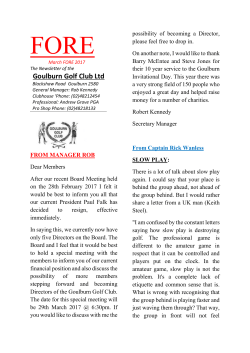 March FORE 2017(New Format)