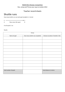 Shuttle runs
