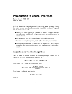 Introduction to Causal Inference