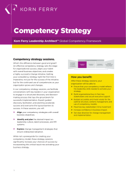 Competency Strategy