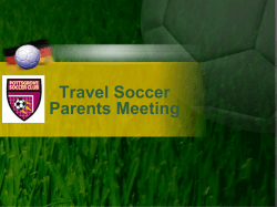 PSC 2016 Travel Soccer Parets Meeting