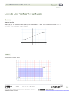 Geometry Module 4, Topic A, Lesson 3: Student Version
