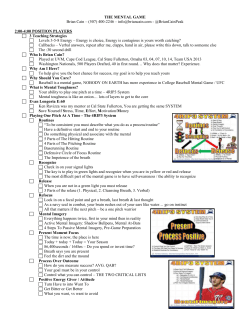 THE MENTAL GAME Brian Cain &ndash; (507) 400