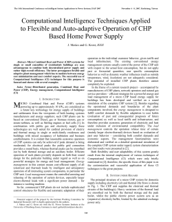 Computational Intelligence Techniques Applied to Flexible and Auto