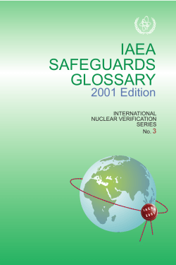 IAEA Safeguards Glossary - International Atomic Energy Agency