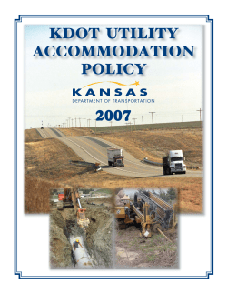 kdot utility accommodation policy