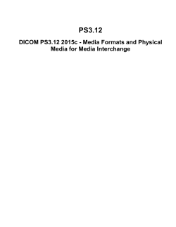 DICOM PS3.12 2015c - Media Formats and Physical