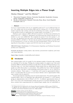 Inserting Multiple Edges into a Planar Graph - DROPS