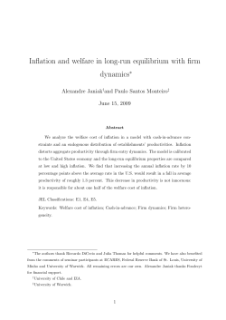Inflation and welfare in long-run equilibrium with firm dynamics