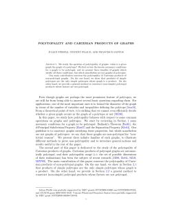 POLYTOPALITY AND CARTESIAN PRODUCTS OF GRAPHS