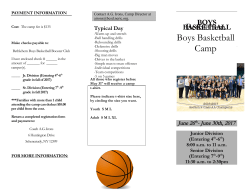 Bethlehem Boys Basketball Camp - Bethlehem Central School District