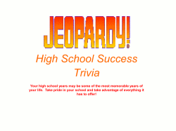 Excite Your Students about the College Process Jeopardy Game