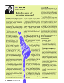 Is the Internet a Self-correcting Mechanism?