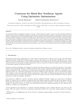 Consensus for Black-Box Nonlinear Agents Using Optimistic