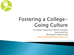 Fostering a College-Going Culture