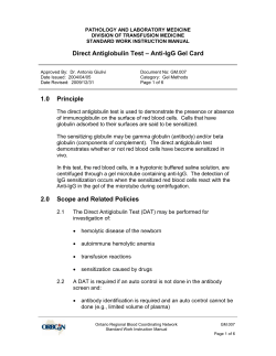 GM.009 Direct Antiglobulin Test - Anti