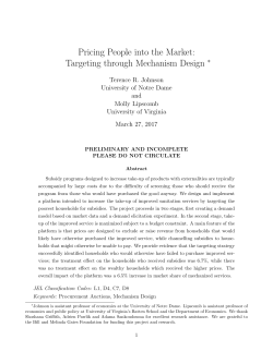 Pricing People into the Market: Targeting through Mechanism Design
