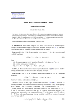 liminf and limsup contractions