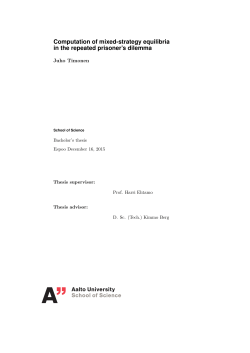 Computation of mixed-strategy equilibria in the repeated prisoner`s