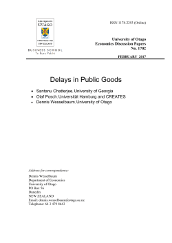 Delays in Public Goods