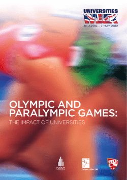 Olympic and paralympic Games