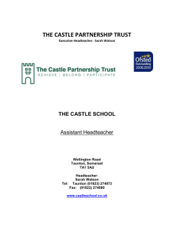 Assistant Headteacher Job Description