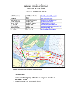 Lone Star Harbor Safety Committee Waterways Utilization