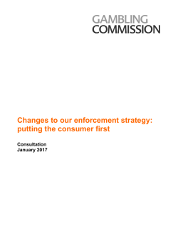 Changes to our enforcement strategy consultation