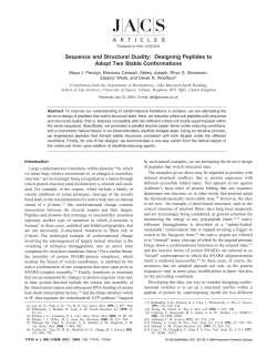 Sequence and Structural Duality: Designing Peptides to Adopt Two