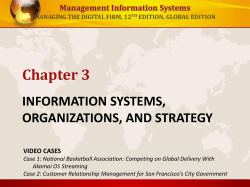 information systems, organizations, and strategy