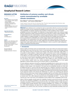 Attribution of extreme weather and climate events