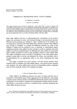 Correctly Measuring Real Value Added