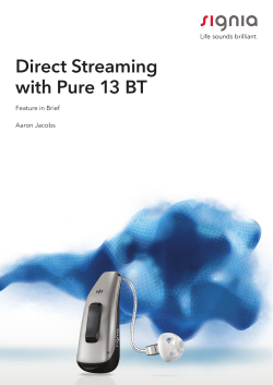 Direct Streaming with Pure 13 BT