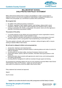 ltr and model child protection policy 10 july 14