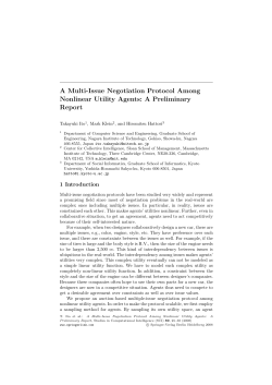 A Multi-Issue Negotiation Protocol Among Nonlinear Utility Agents: A