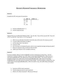 PROBABILITY TOPICS: HOMEWORK