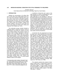 modeling seasonal variation in the total probability of wildfires