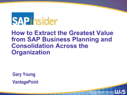 Session Title - VantagePoint Solutions